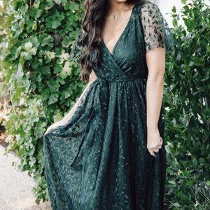 Green Lace Baltic Born Marseille Dress - Large